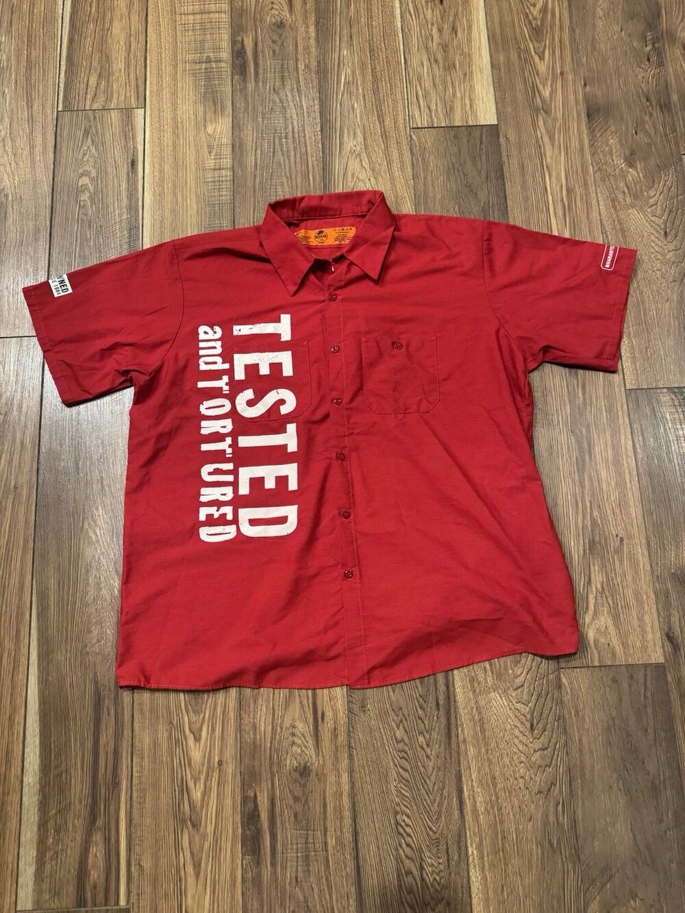VTG Red Kap Minimizer - Tested And Tortured Mechanics Work Shirt Mens Sz 2XL